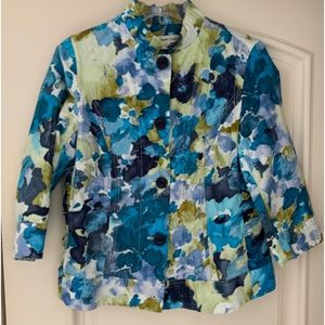 Beautiful “Watercolor” Button Jacket